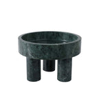 Green Marble Tripod Bowl