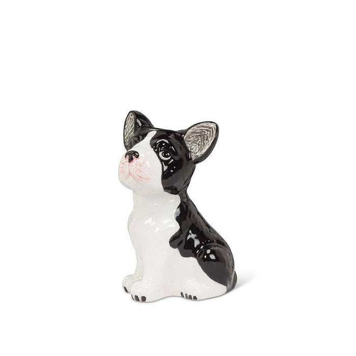 Bulldog Ceramic Bud Vase