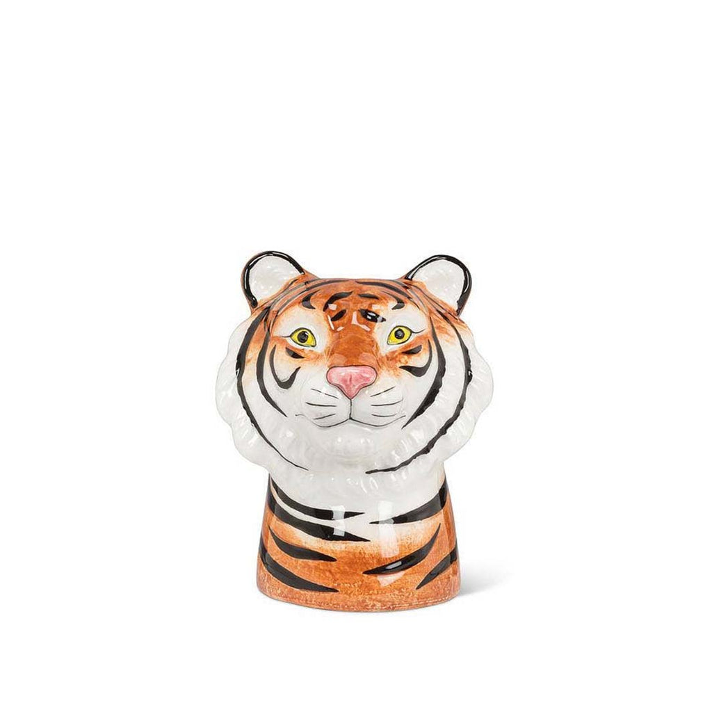 Tiger Ceramic Bud Vase