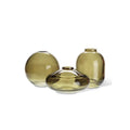 Small Moss Green Glass Bud Vase