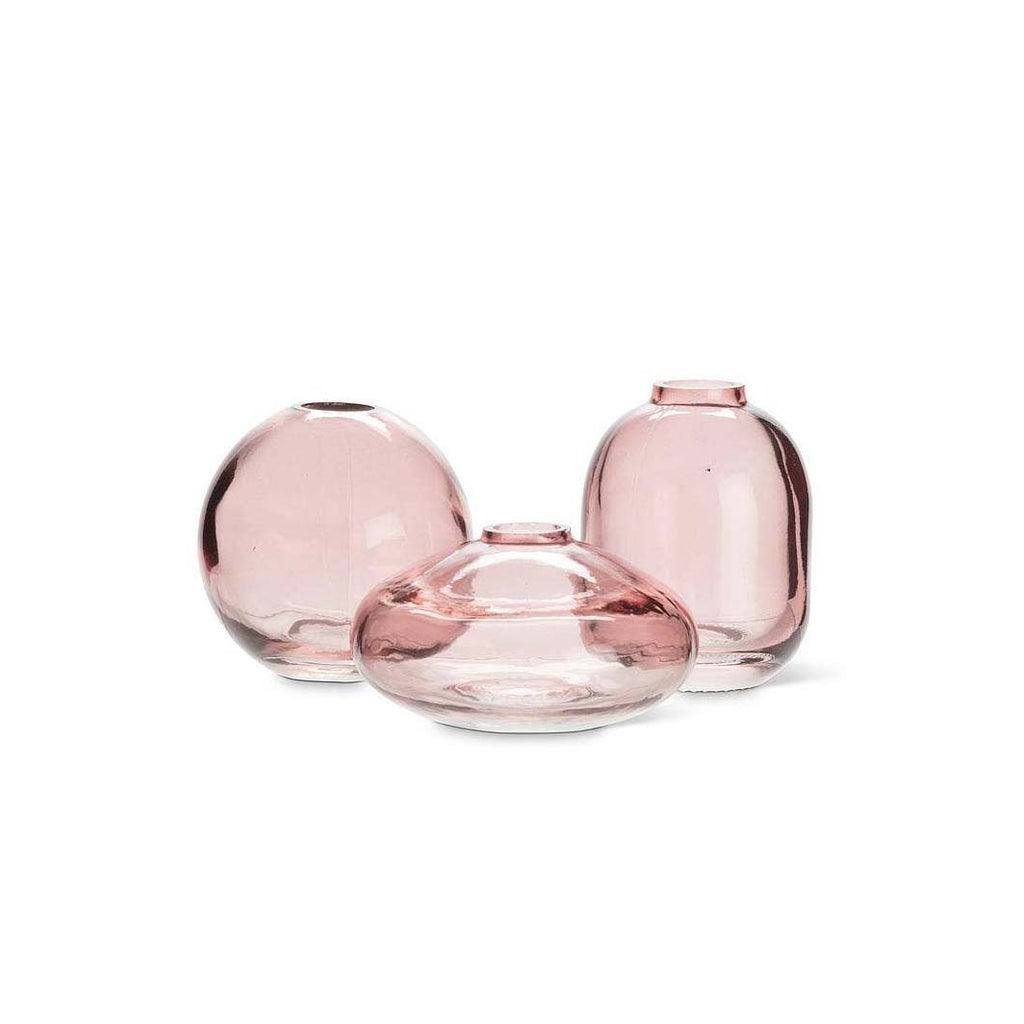 Small Rose Glass Bud Vase