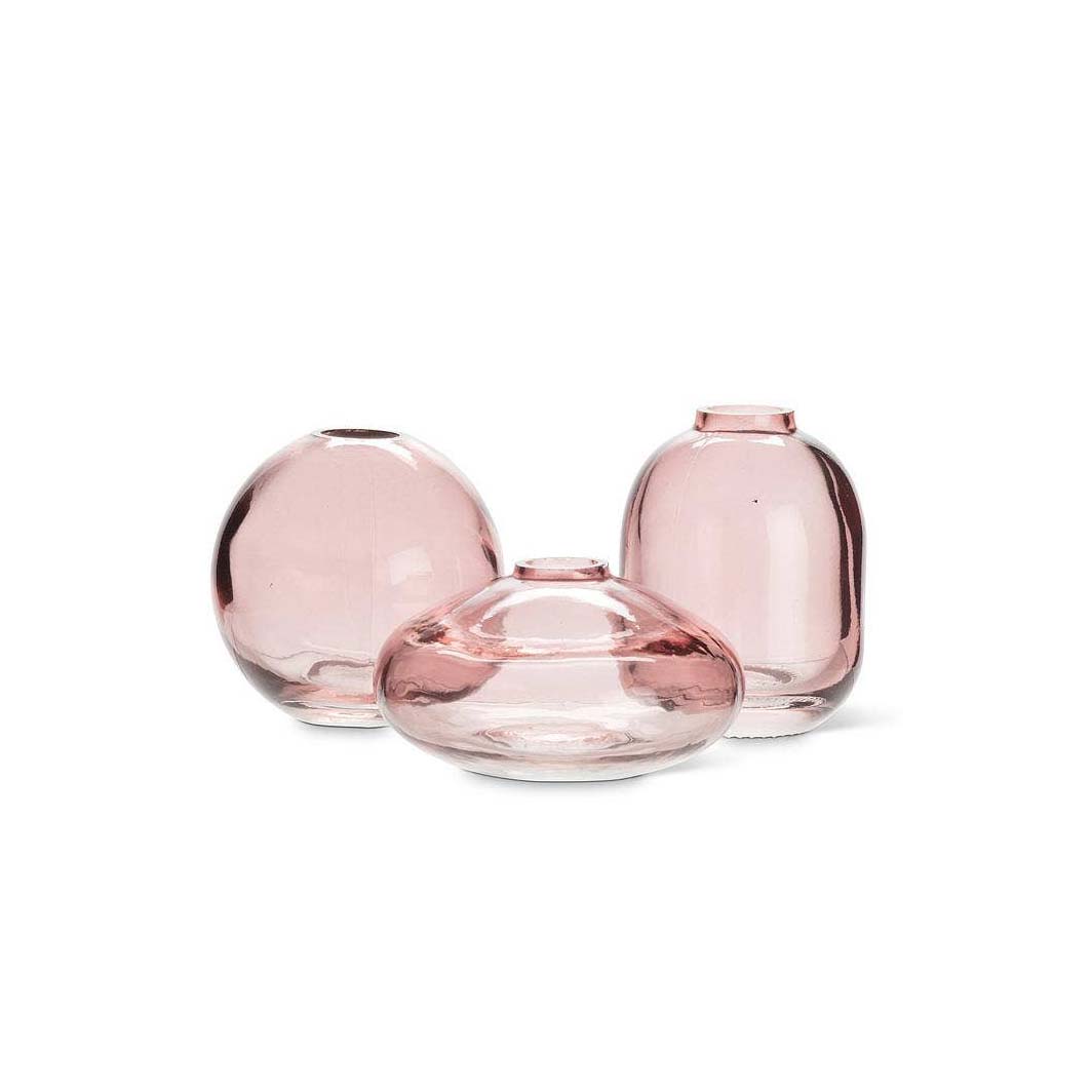 Small Rose Glass Bud Vase