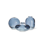 Small Dark Blue Glass Bud Vase