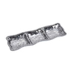Verona Silver Three Section Serving Piece - white background product photo