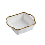 Square Gold Salerno Baking Dish, 8" W x 8" L - white background product photo
