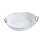 Handle with Style White Deep Oval Server - white background product photo