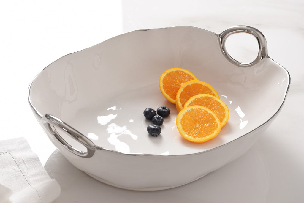 Handle with Style White Deep Oval Server - product photo