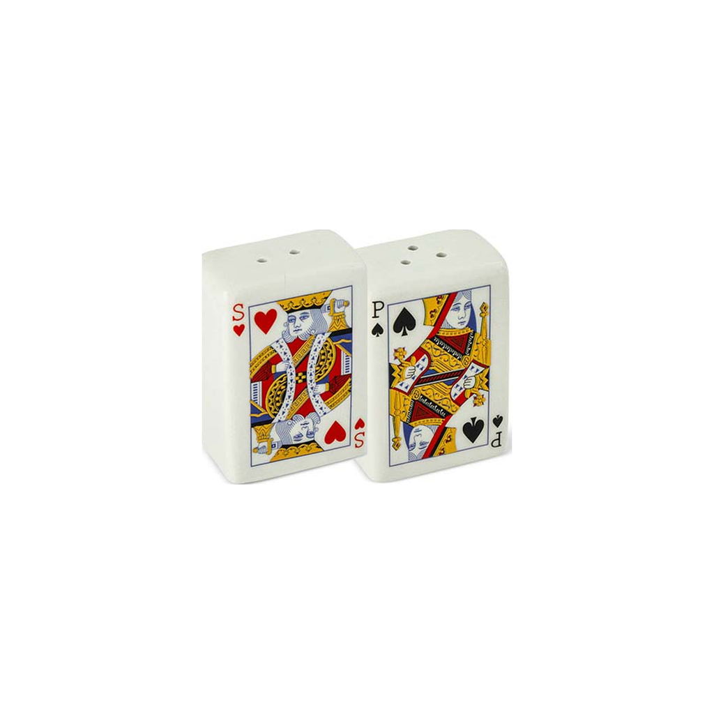 Playing Card Salt & Pepper Shakers, Set of 2