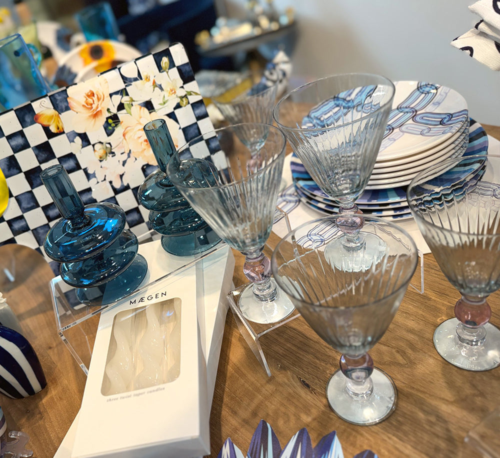 Blue & Purple Two-Tone Wine Glass