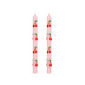 Cherry Dinner Candles, Set of 2