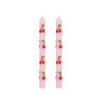 Cherry Dinner Candles, Set of 2