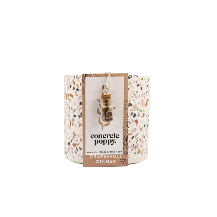 Nico Grapefruit Ginger Terrazzo Candle, 6 oz
