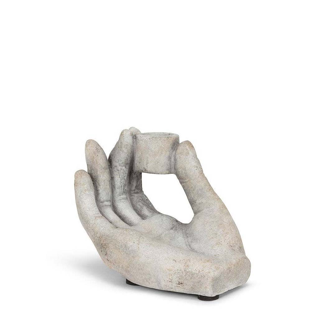 Low Hand Taper Candle Holder