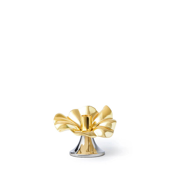 Small Gold Flower Candle Holder