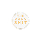 The Good Shit Ceramic Coasters, Set of 2