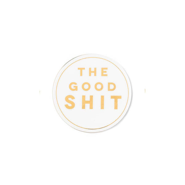The Good Shit Ceramic Coasters, Set of 2