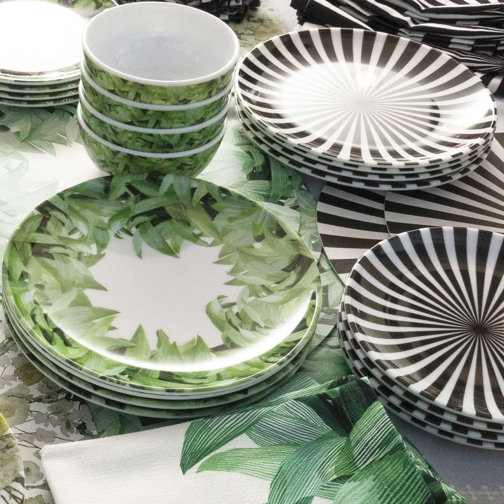 Pura Vida Melamine Dinner Plates, Set of 4