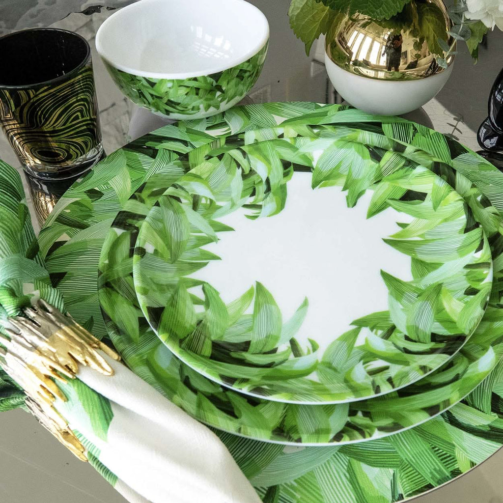 Pura Vida Melamine Salad Plates, Set of 4