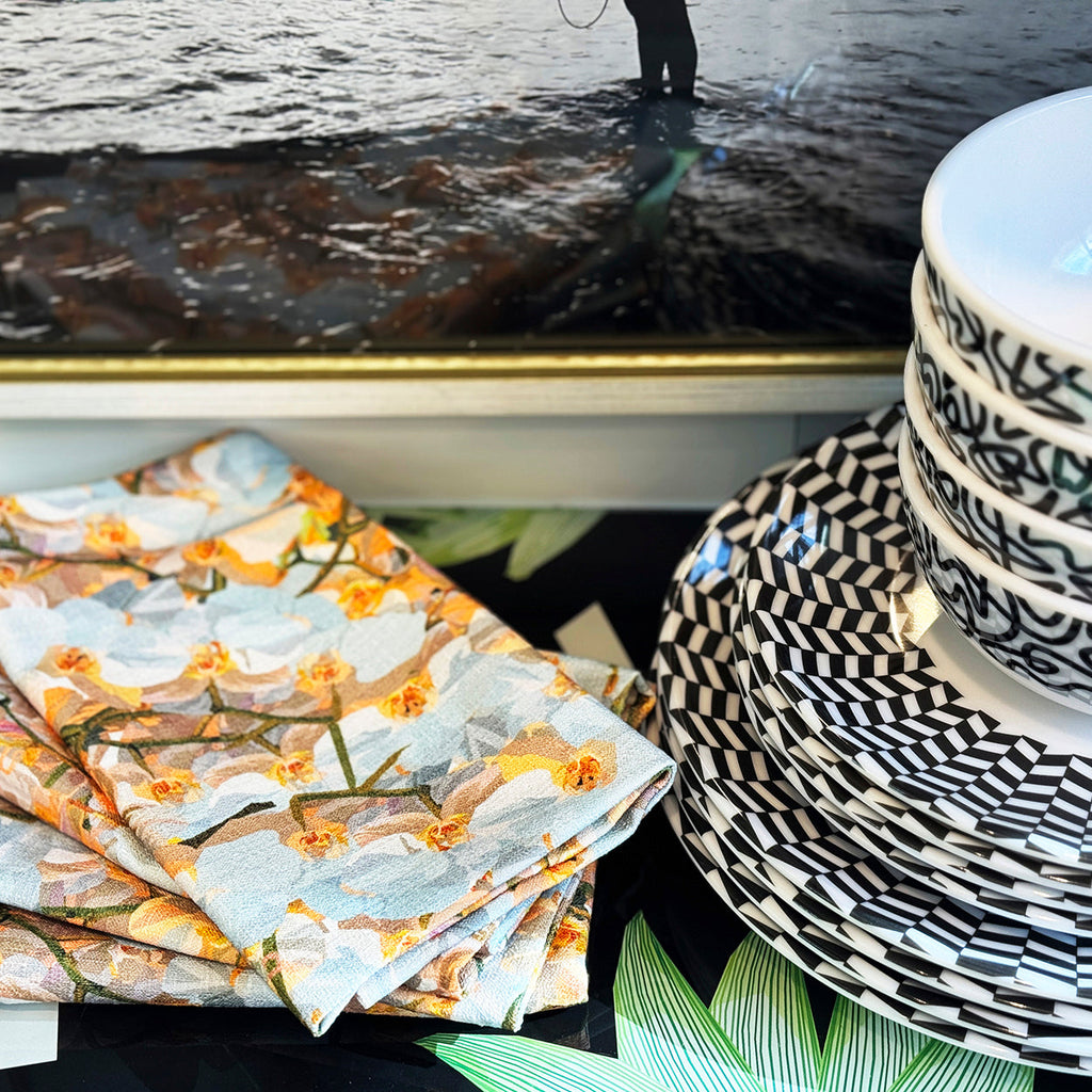 Cream Orchid Napkin lifestyle