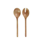 Coral Resin Salad Servers, Set of 2