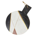 Sardinia Marble and Brass Inlay Cheese Board