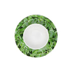 Pura Vida 12 piece starter set of melamine dinnerware, overhead view