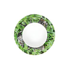 Pura Vida Jungle 12 piece starter set of melamine dinnerware, overhead view