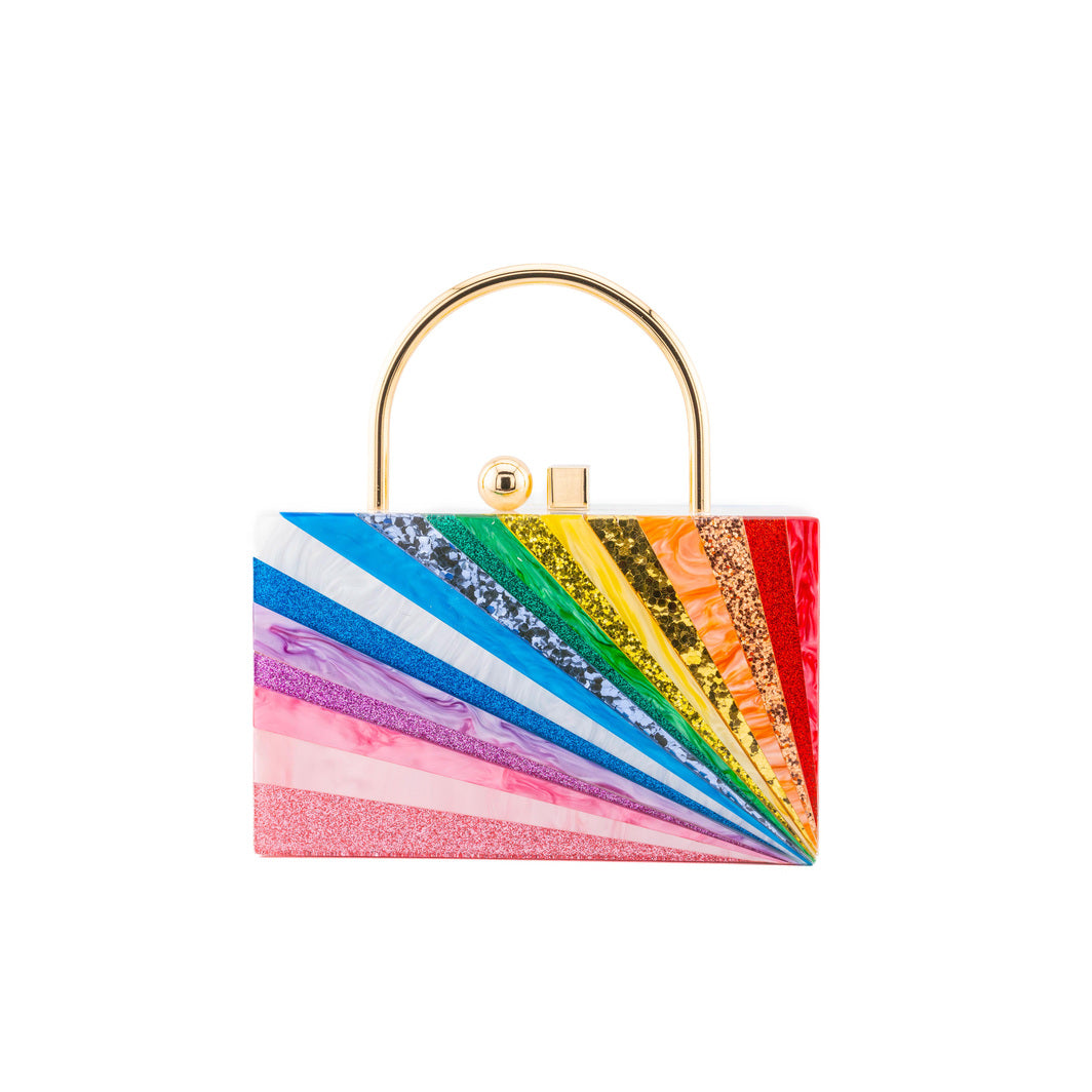 Rainbow Starburst Clutch