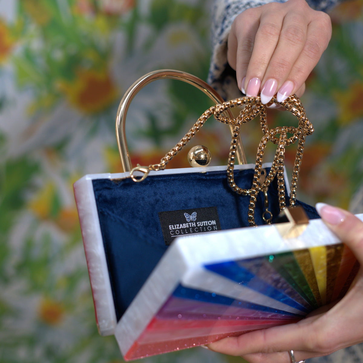 Rainbow Starburst Clutch
