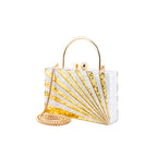 Gold & Pearl Starburst Clutch