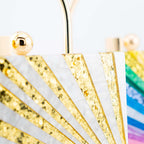 Gold & Pearl Starburst Clutch