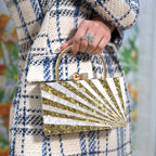 Gold & Pearl Starburst Clutch