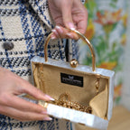 Gold & Pearl Starburst Clutch