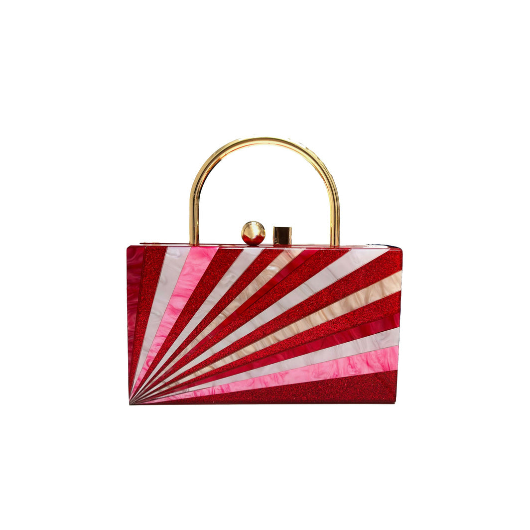 Pink Starburst Clutch