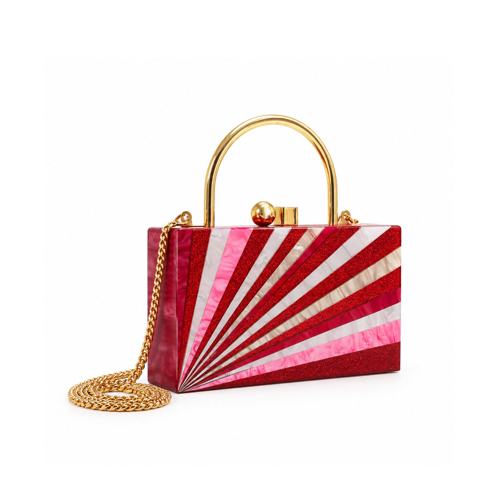 Pink Starburst Clutch
