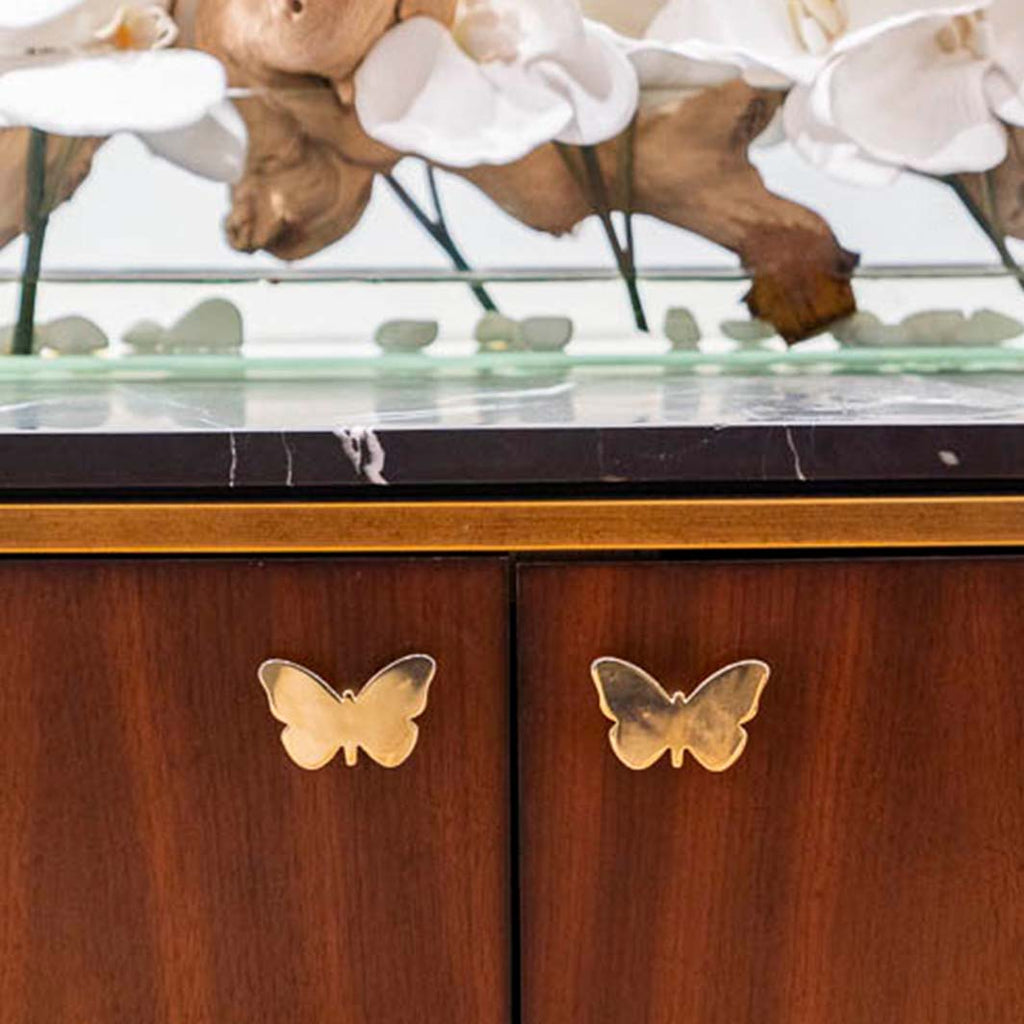 Butterfly Drawer Pull, Gold (Single)