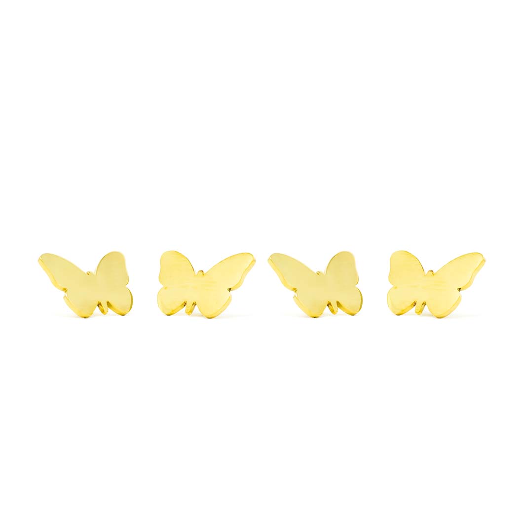 Butterfly Drawer Pull, Gold (Set of 4)