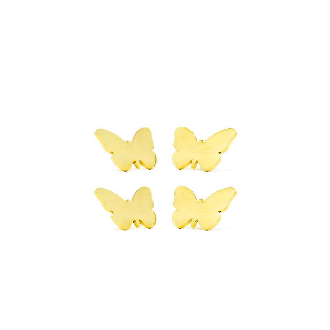 Butterfly Drawer Pull, Gold (Set of 4)