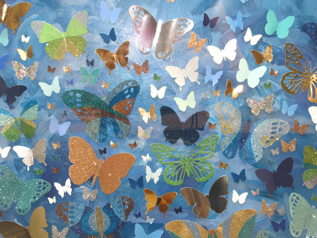 Into the Blue original artwork - original artwork detail