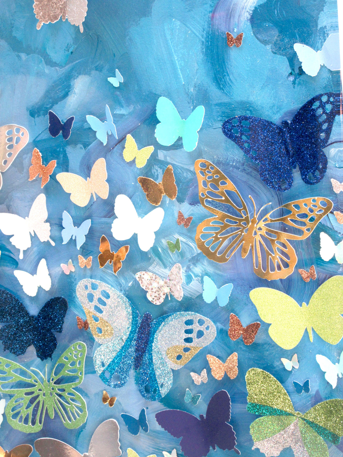 Into the Blue original artwork - original artwork detail