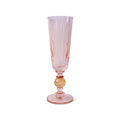 Pink & Orange Two-Tone Champagne Flute