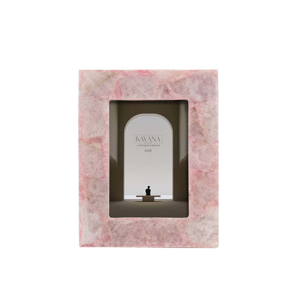 Oslo Pink Agate Picture Frame, 4x6