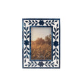 Blue Floral Petal Picture Frame, 4x6