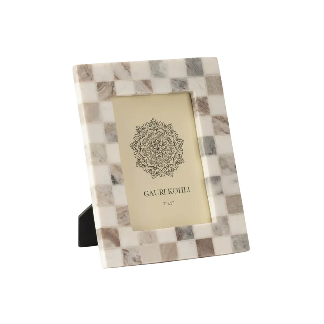 Austen Mosaic Onyx Picture Frame, Hazel Brown, 4x6