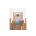 White Two-Tone Wood Picture Frame, 4x6