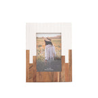 White Two-Tone Wood Picture Frame, 4x6