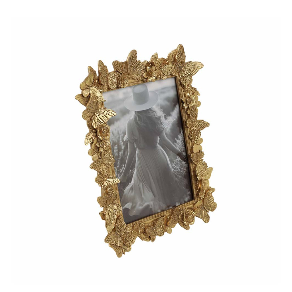 Gold Butterfly in Bloom Picture Frame, 5x7