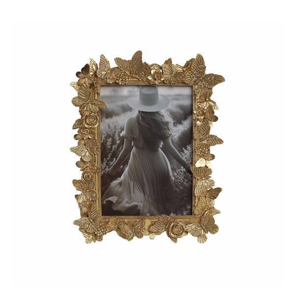 Gold Butterfly in Bloom Picture Frame, 5x7