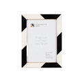 Black and White Resin Inlay Frame, 8x10