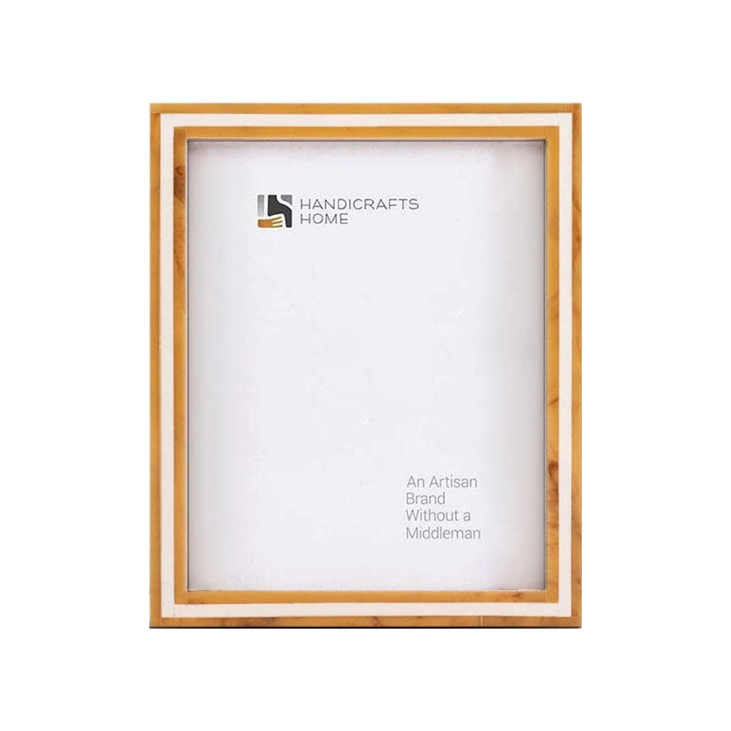 Amber and Black Resin Inlay Frame, 8x10